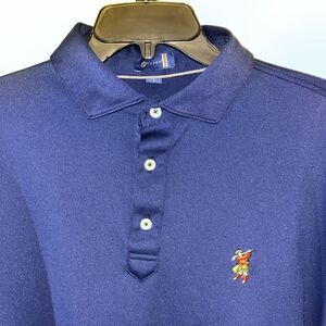 Duke Royal Blue Stitch MacGregor Downs Cary Nc Golf Polo Shirt L Classic Fit